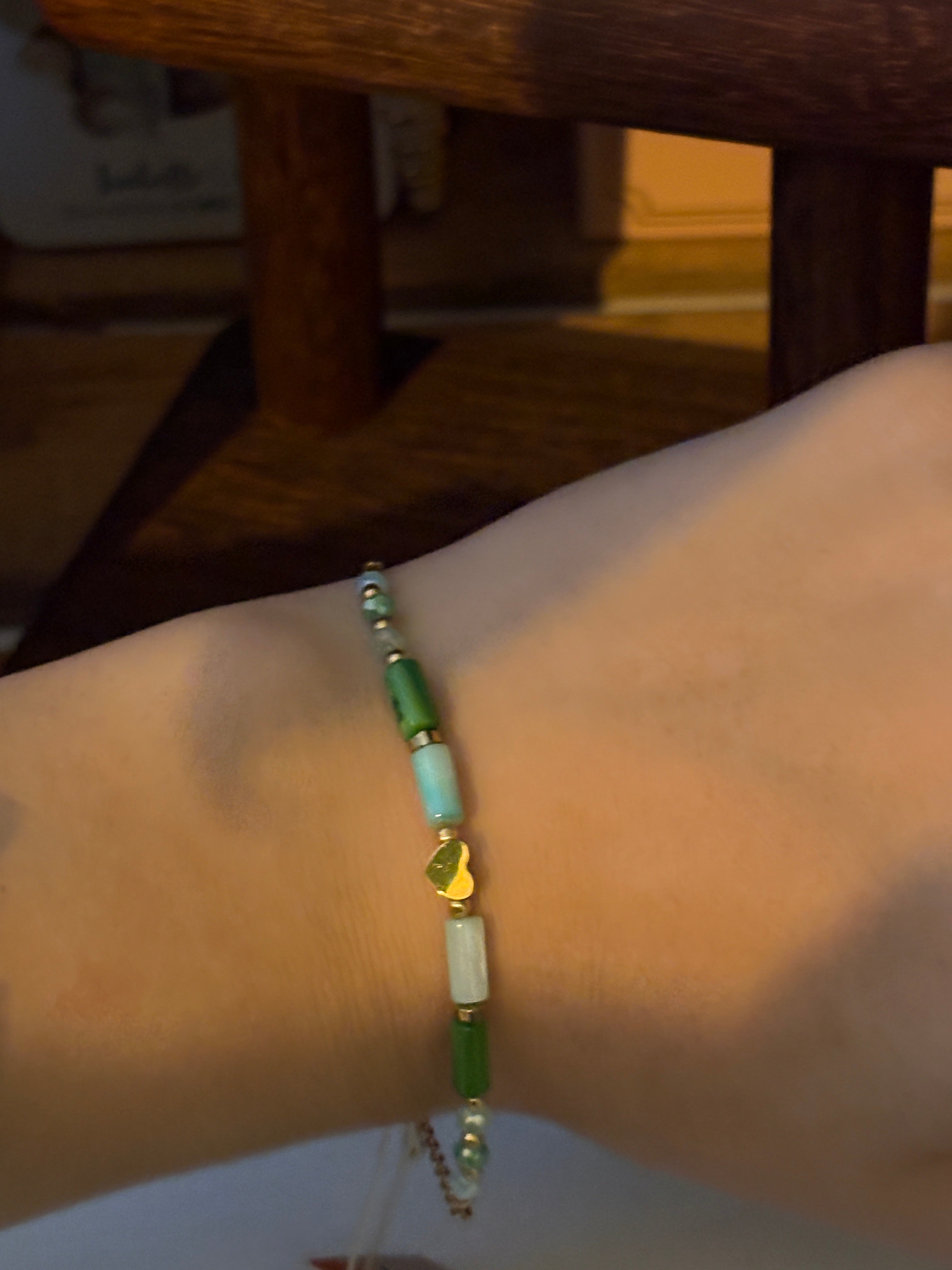 bracelet nacre verte