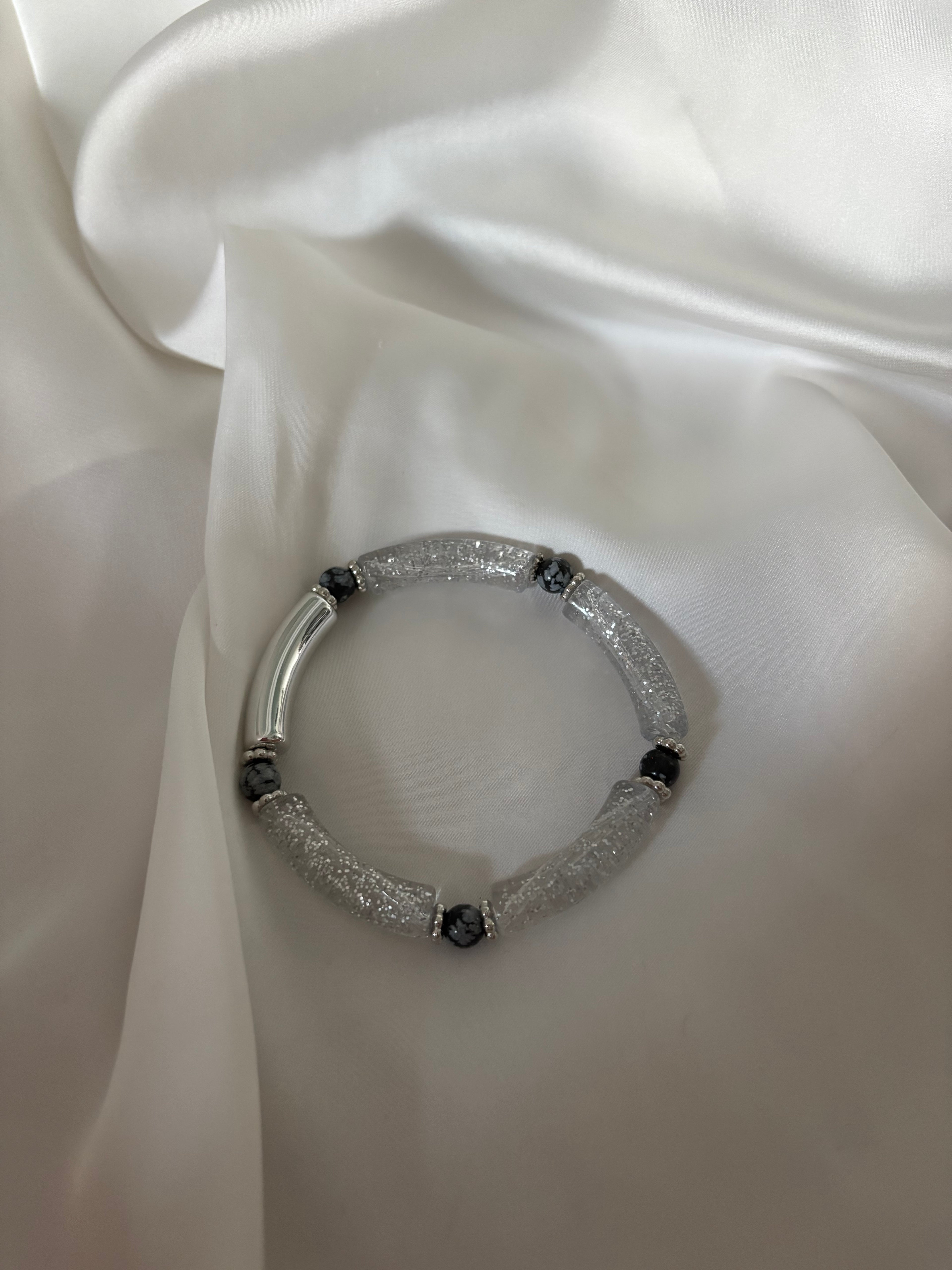 Bracelet M obsidienne